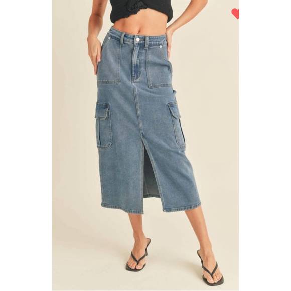 Denim Muse Skirt